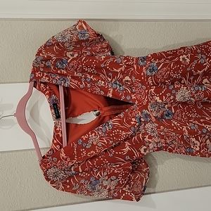 Fall short romper, size small